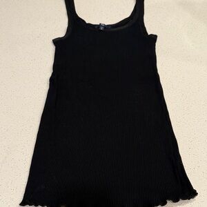 GAP Black Ribbed Tank Top